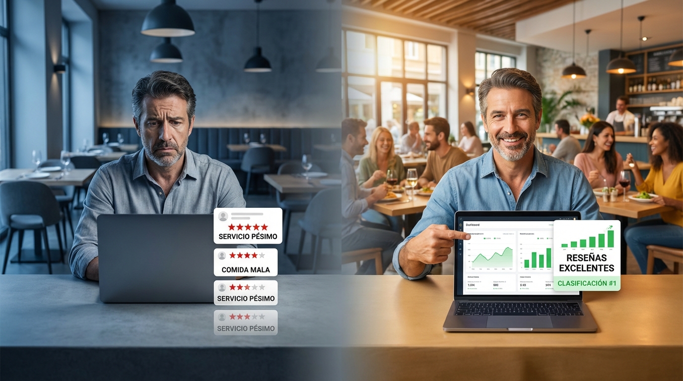 Antes y después: De restaurante vacío con malas reseñas a restaurante lleno con buenas valoraciones